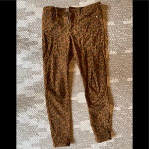 Banana republic leopard print pants